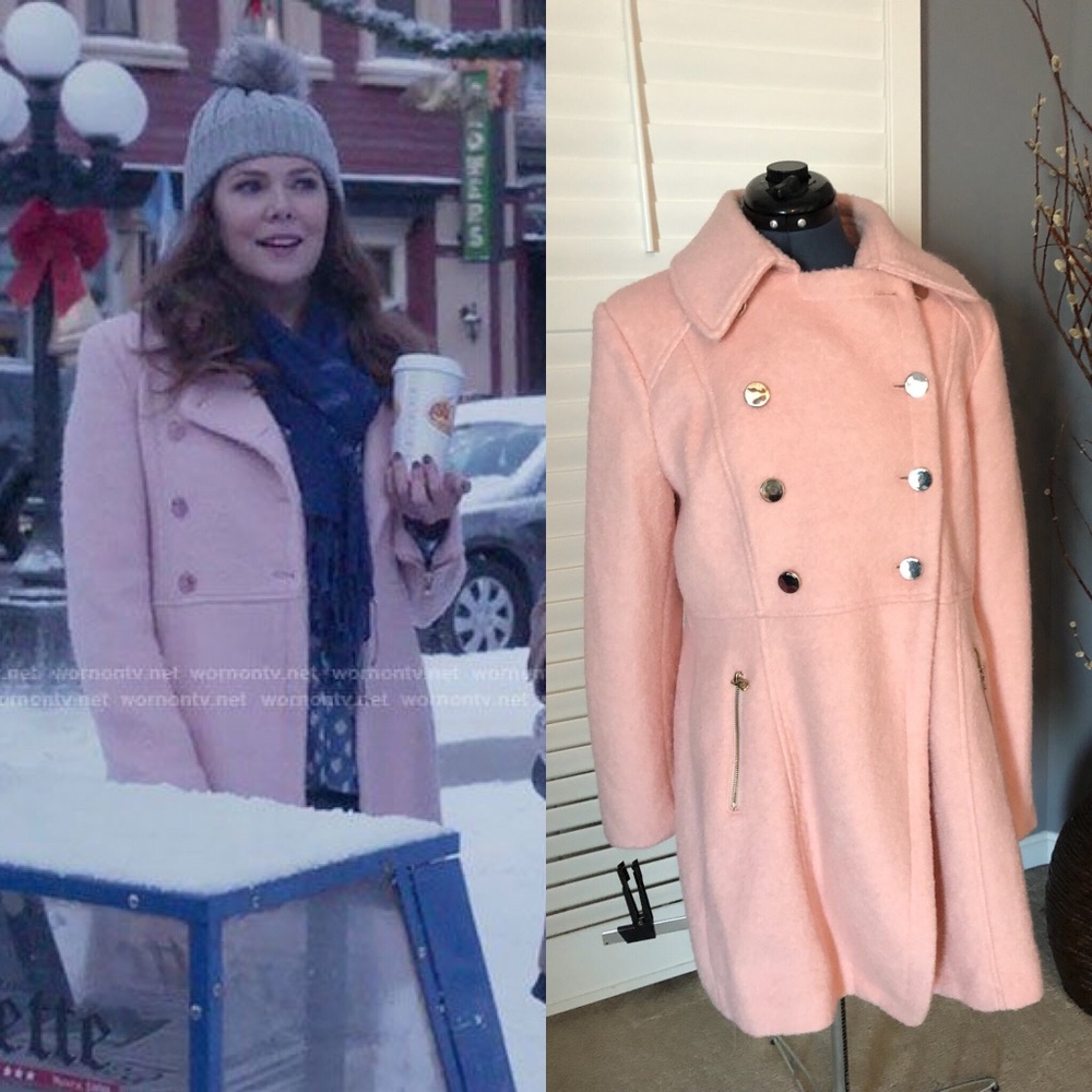 As Seen On Lorelai Gilmore Pink Coat NWT XL
